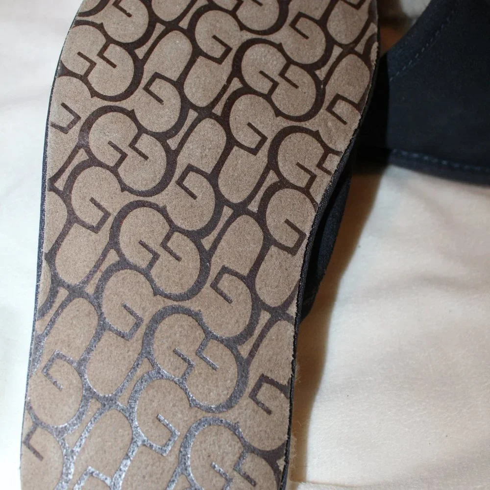 NIB UGG SCUFF SUEDE‎ SHEARLING MEN'S HOUSE SLIP ON SLIPPERS NAVY BLUE